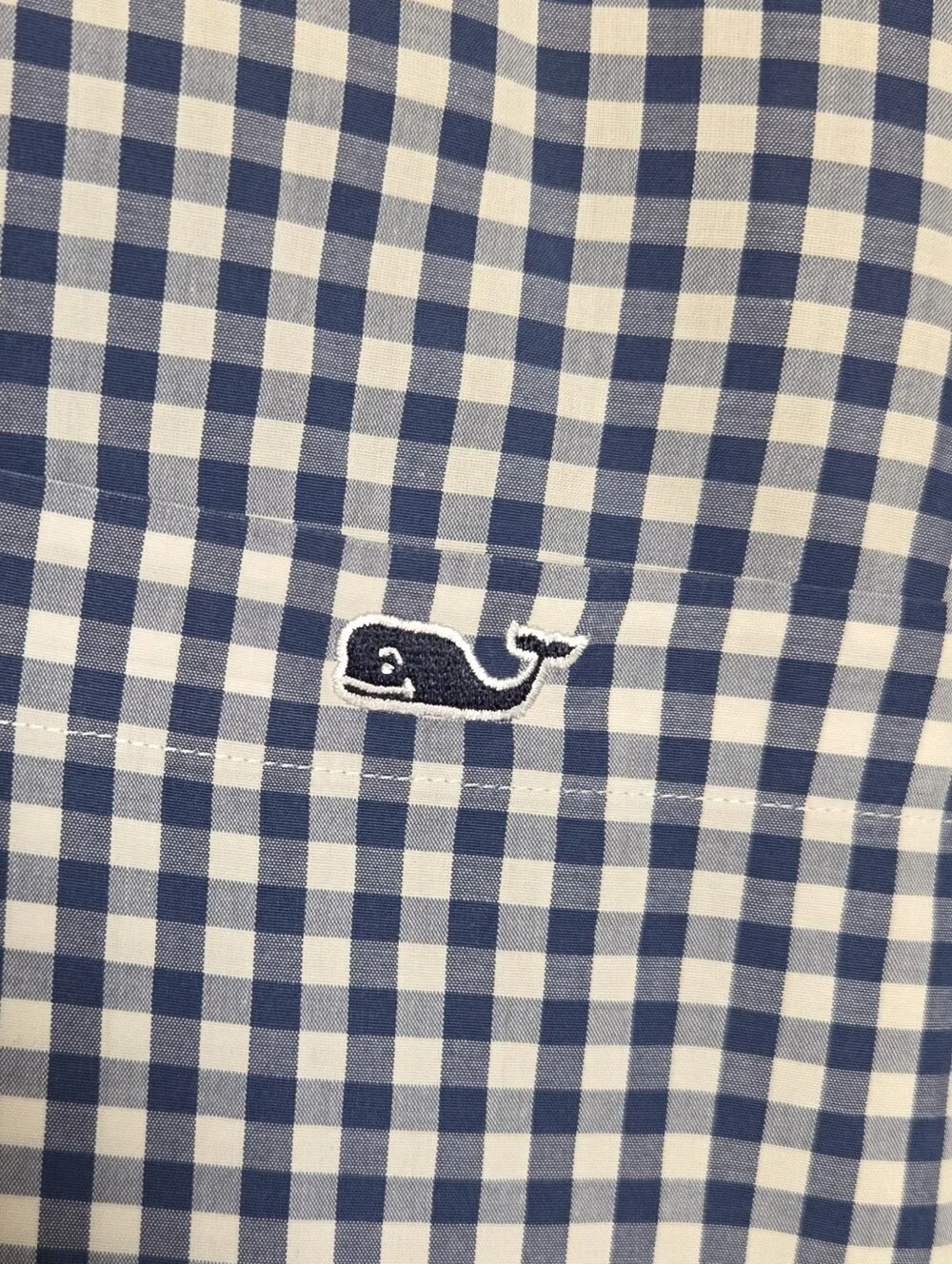 Vineyard Vines Classic Fit Tucker Shirt Blue White Checker Gingham Men's 4X